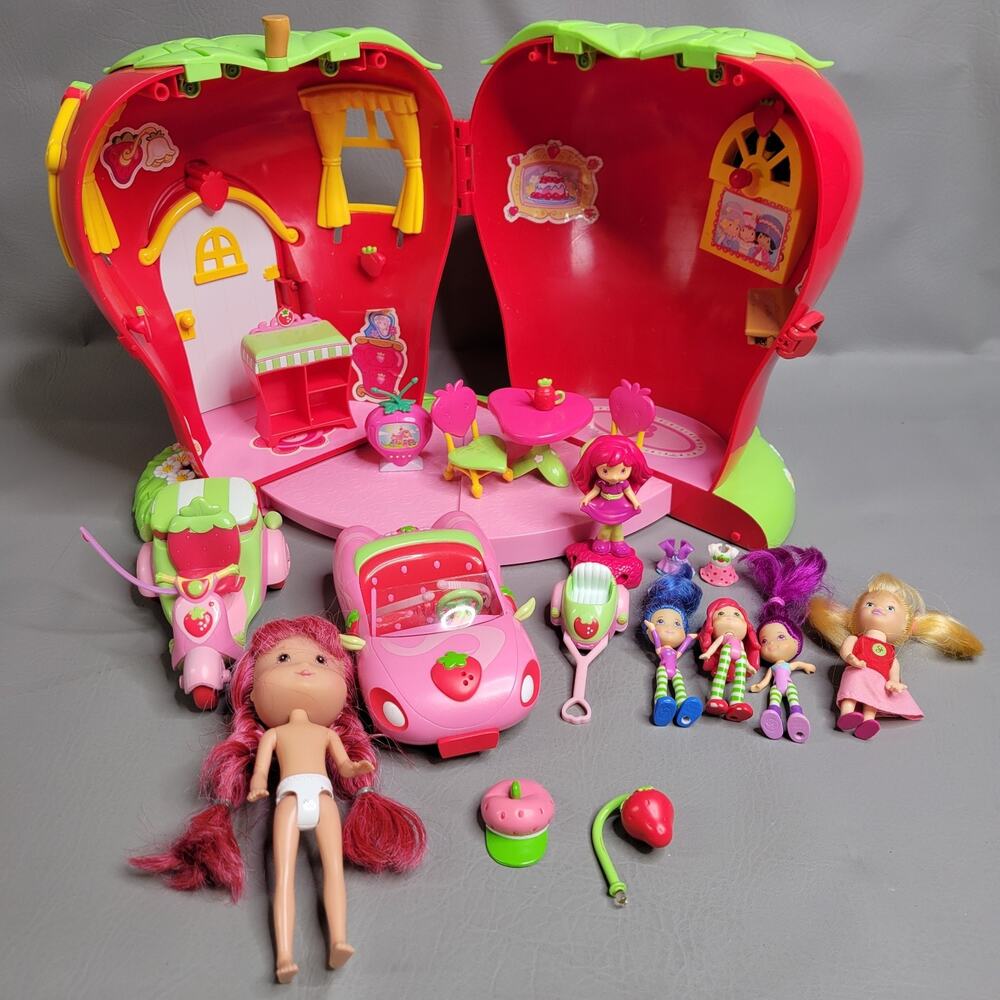 Vintage Strawberry Shortcake Berry Sweet House Furniture Lamp Accessories 2003